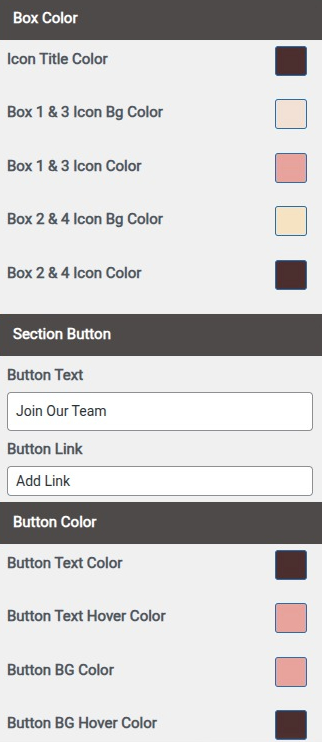 set Featured Page section