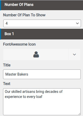 set Featured Page section