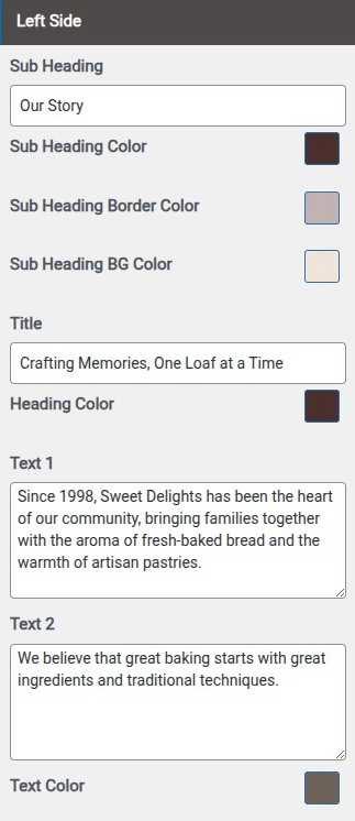 set Featured Page section