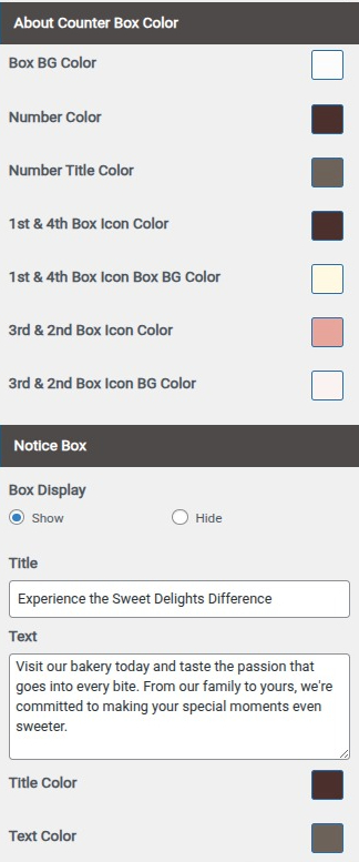 set Featured Page section