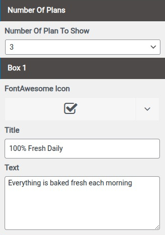 set Featured Page section