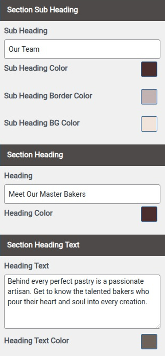 set Featured Page section