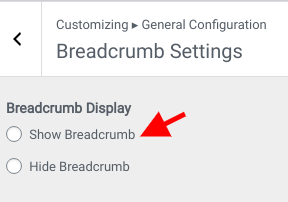 set Breadcrumb