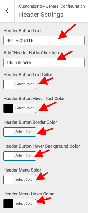 Set Header contact 