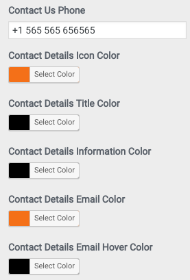 select Contact Page template