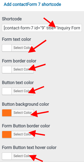 set contact section