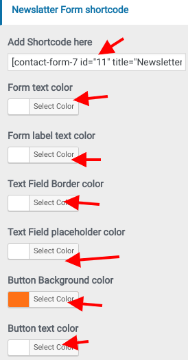 set contact section