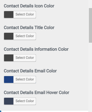 select Contact Page template