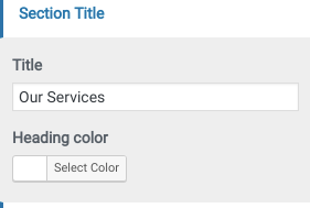 set services Section