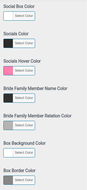 set bridefamily Section