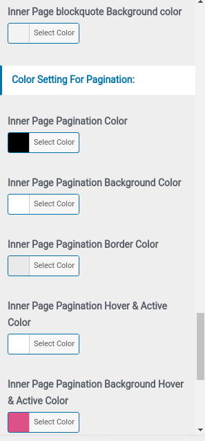 set Footer section