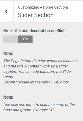 Create New Slider