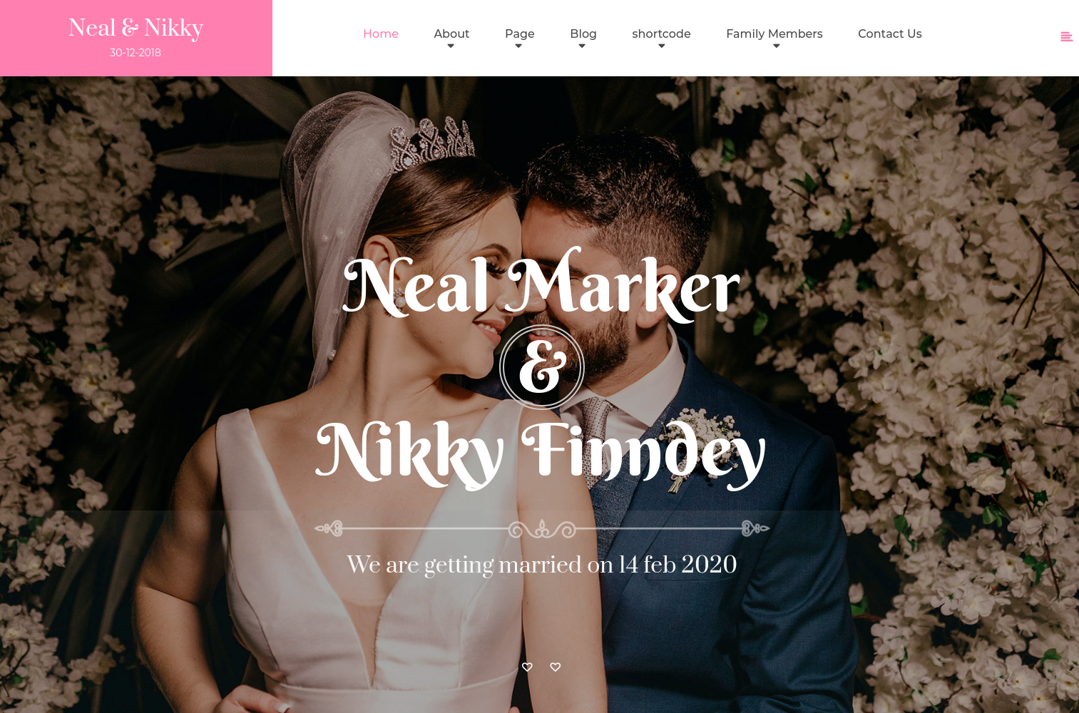 Vivah Royal Wedding wordpress theme