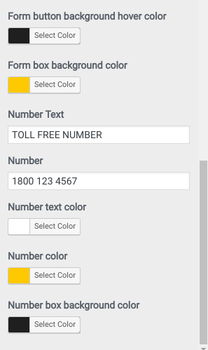 set Contact section