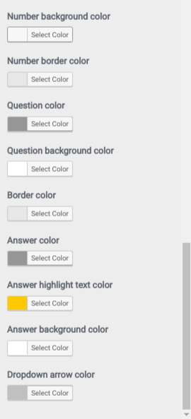 set faqs section