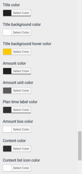 set Pricing section