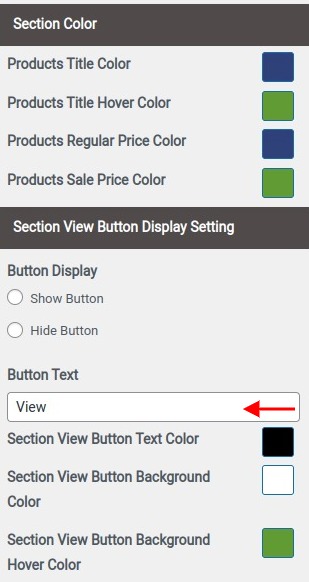 set contact section