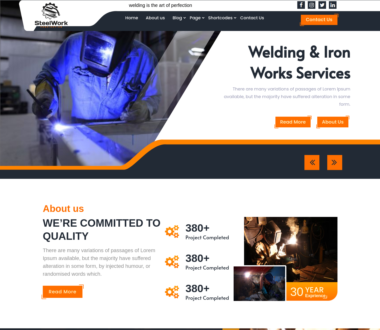 welding-work pro wordpress theme