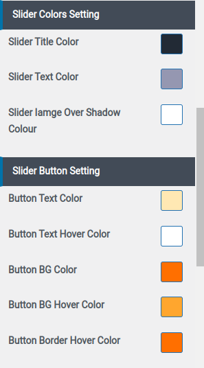 set slider