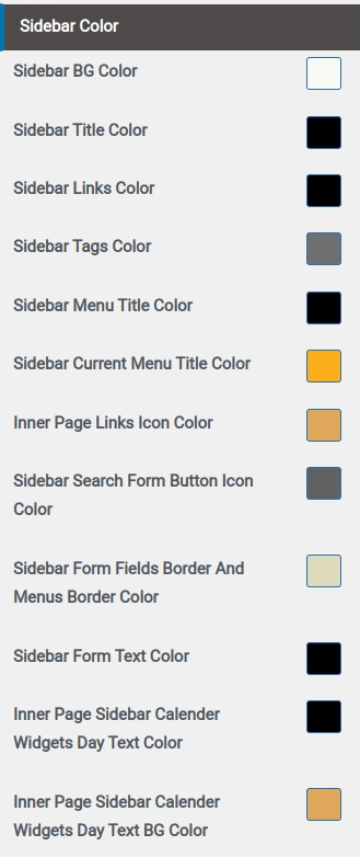 set Footer section