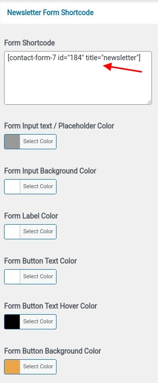 set contact section