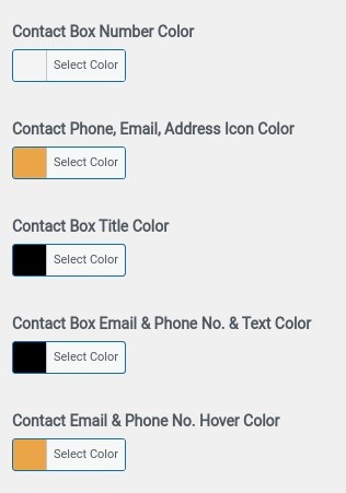 select Contact Page template