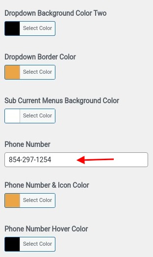 Set Header contact 